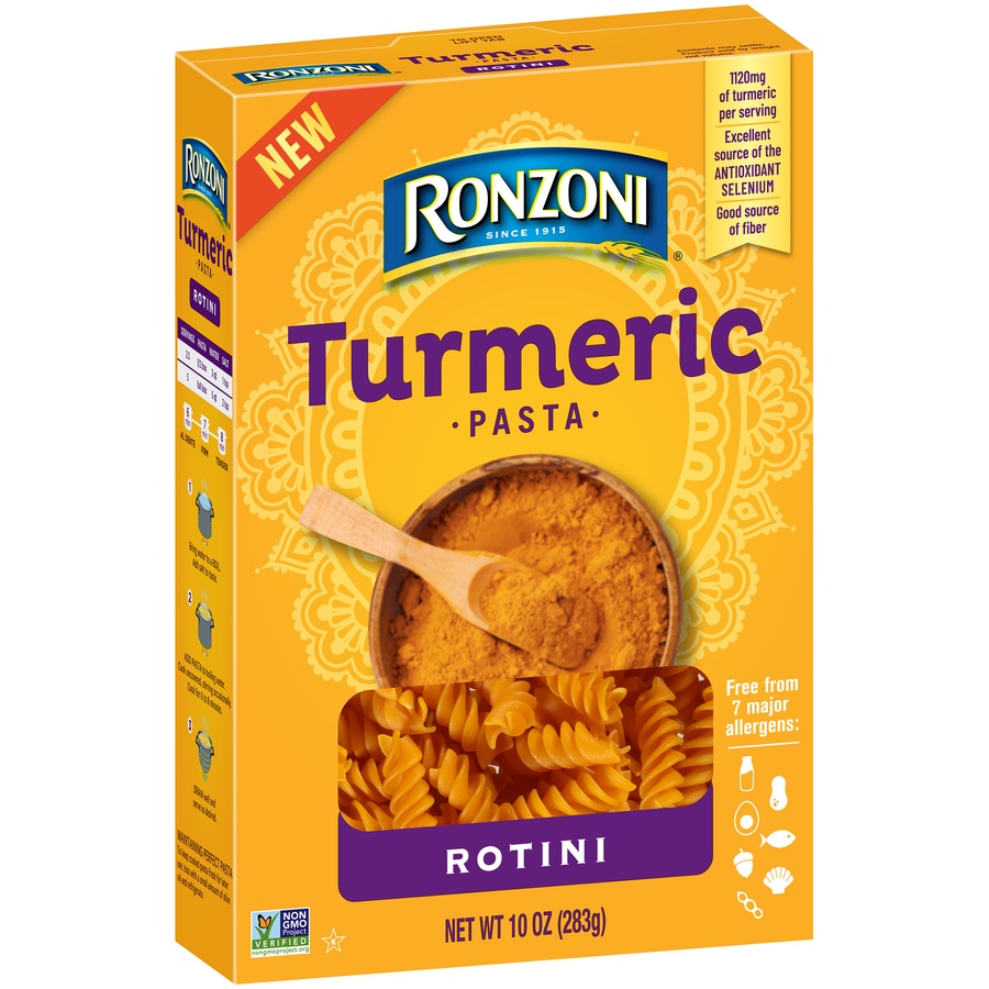 slide 5 of 8, Ronzoni Tumeric Rotini, 10 oz