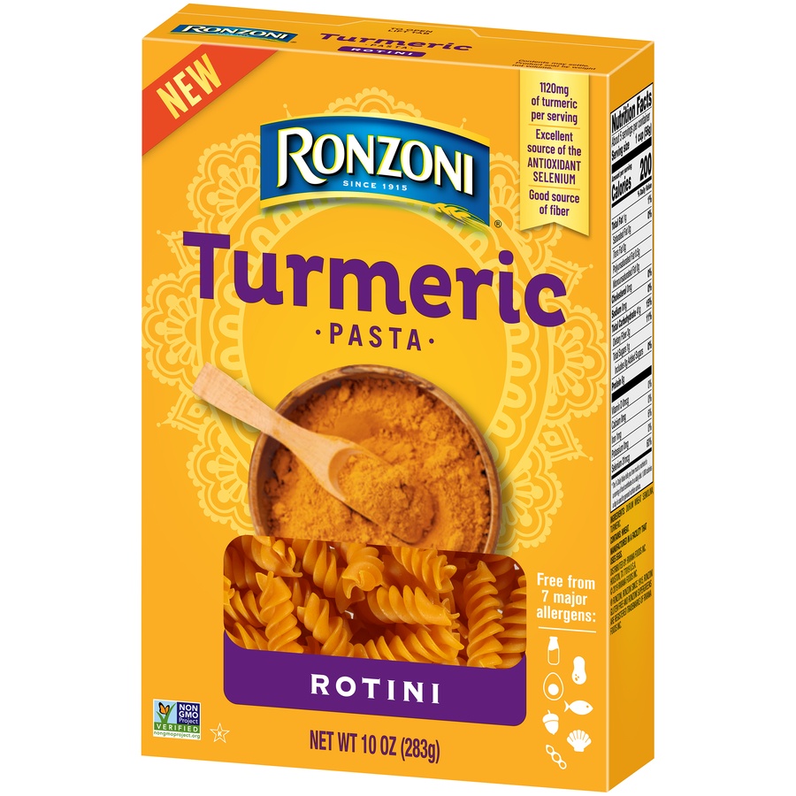 slide 6 of 8, Ronzoni Tumeric Rotini, 10 oz