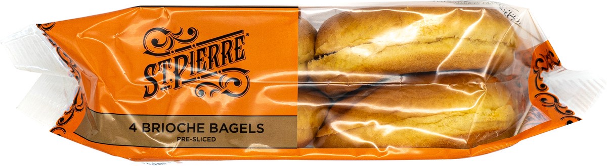 slide 2 of 7, St Pierre Set Pierre Brioche Bagels Sliced, 10.6 oz