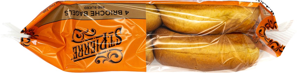 slide 7 of 7, St Pierre Set Pierre Brioche Bagels Sliced, 10.6 oz