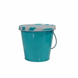 Everyday Living Stripe Metal Bucket Citronella Candle - Blue