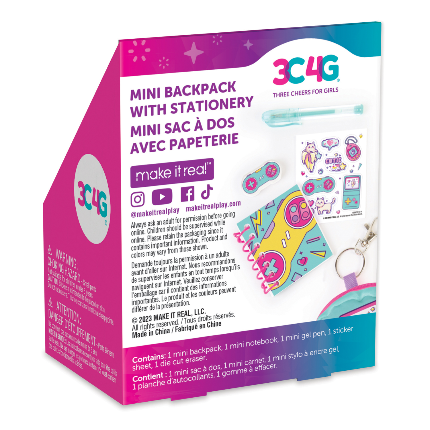 slide 5 of 8, Mini Backpack Stationary- Gamer, 1 ct