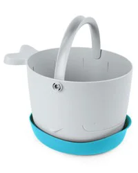 Skip Hop Moby Stowaway Bath Toy Bucket - White