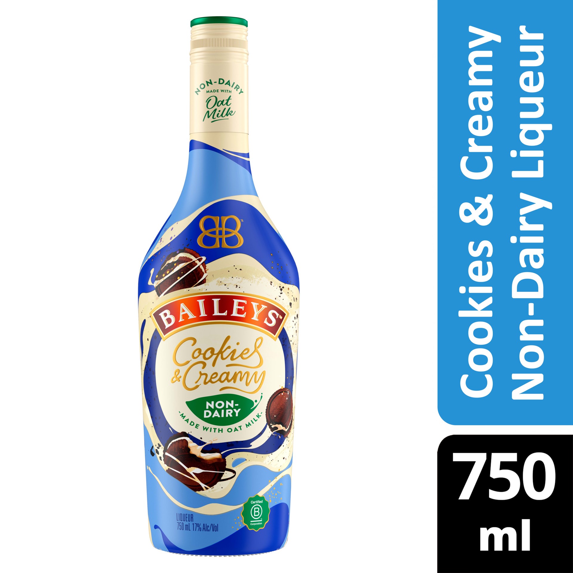 slide 1 of 6, Bailey's Cookies and Creamy Non-Dairy Liqueur Made with Oat Milk, 750 ml, 750 ml