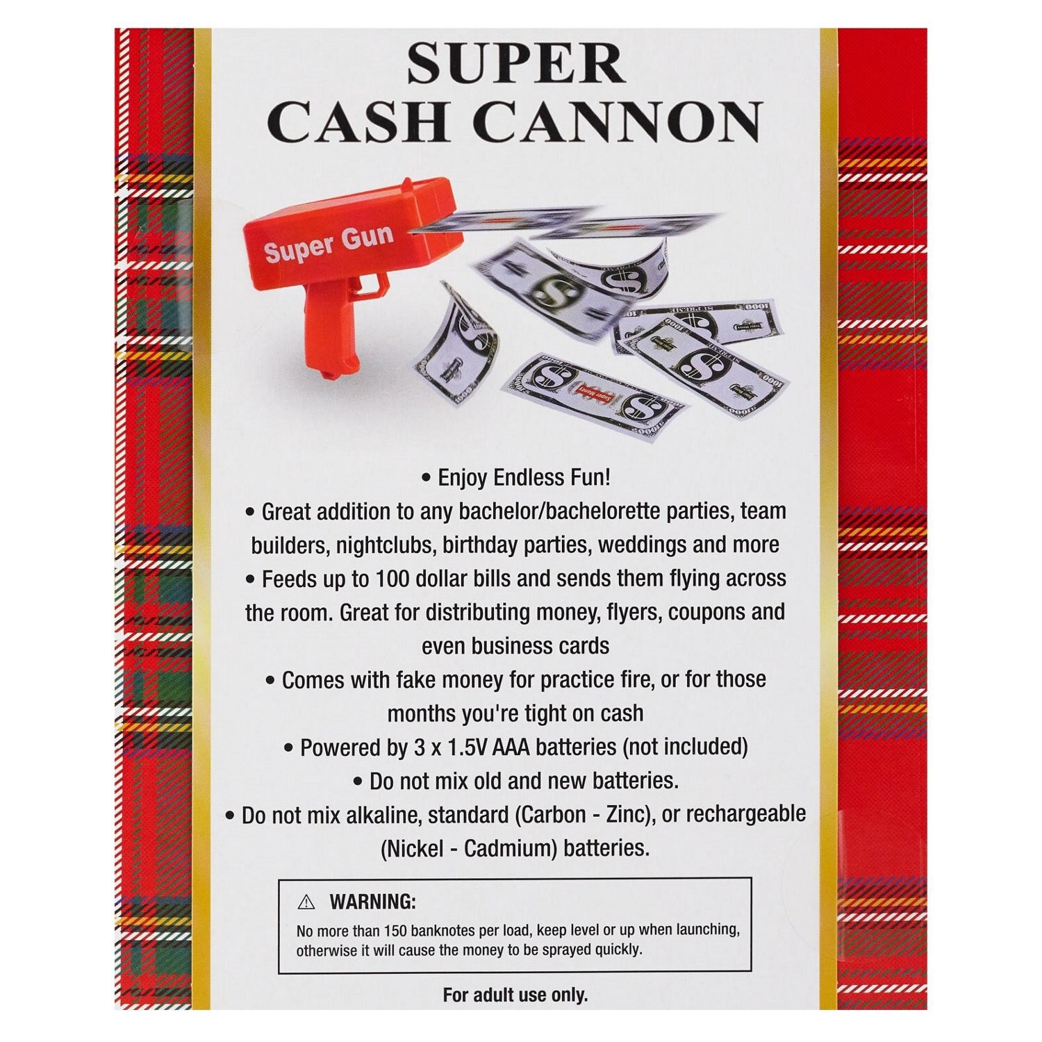 slide 2 of 3, Cash Gun, 1 ct