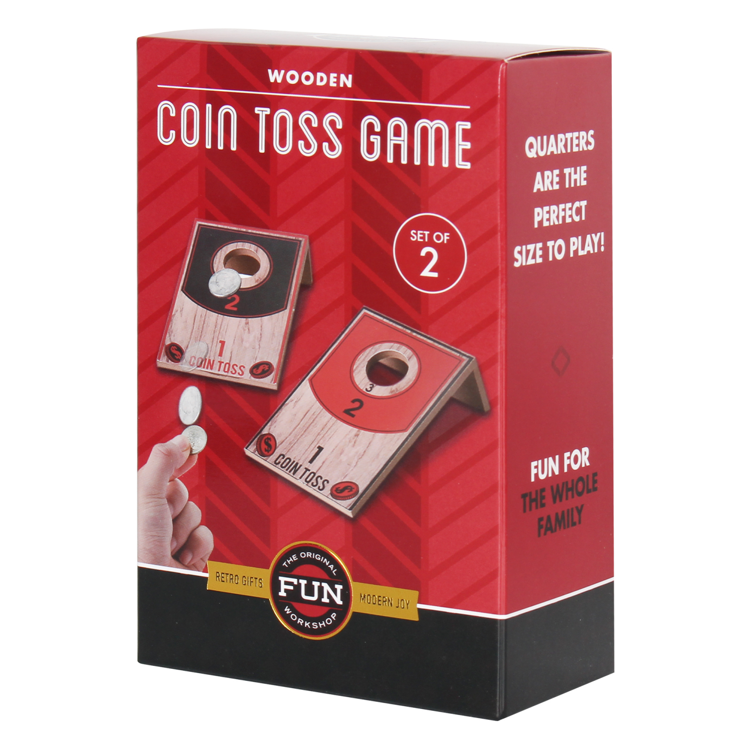 slide 1 of 1, Wooden Coin Toss Game, 1 ct