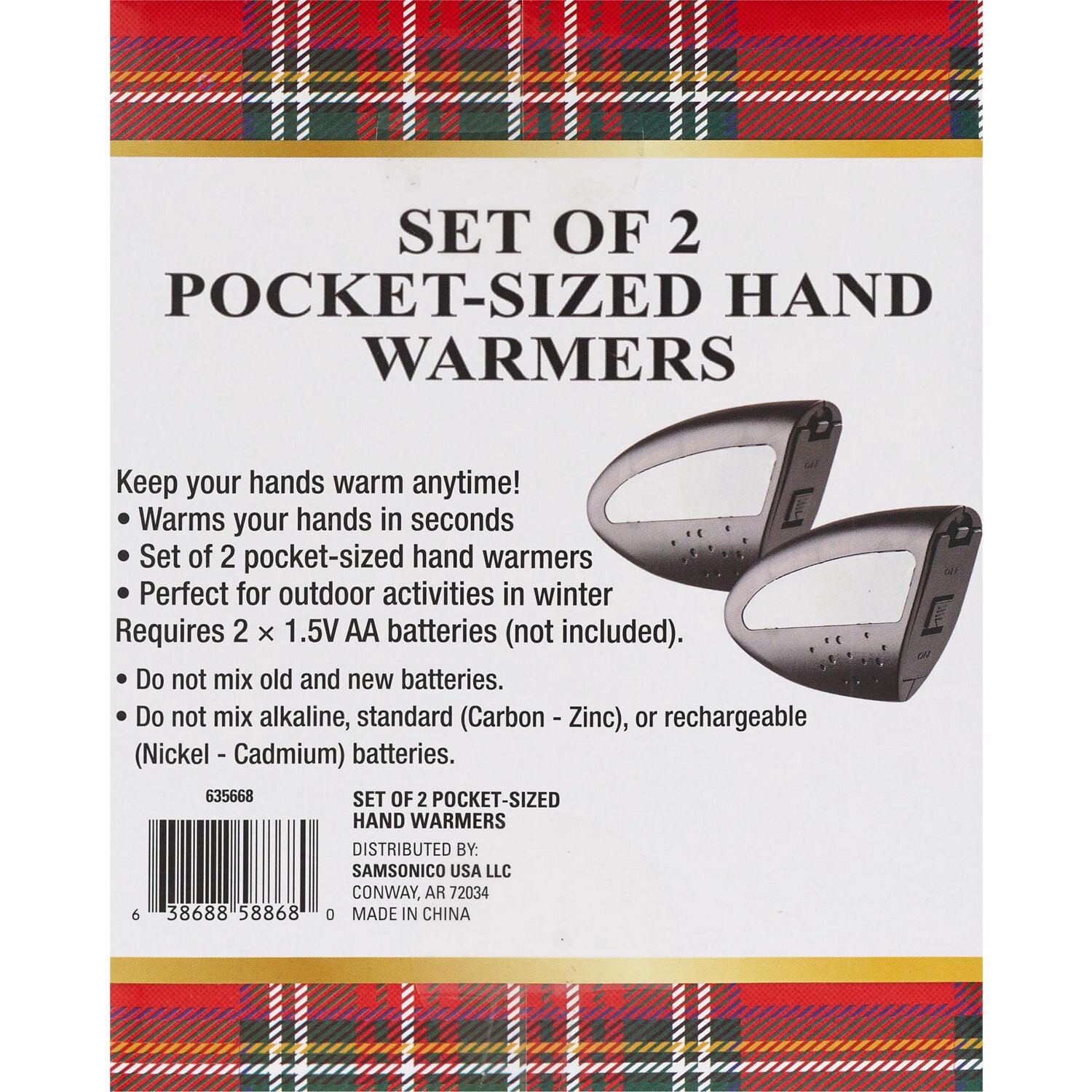 slide 3 of 3, NON BRAND Samsonico Hand Warmers, 1 ct