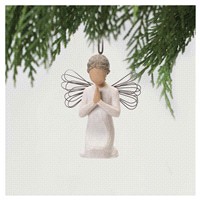slide 4 of 5, Willow Tree Angel of Prayer Ornament, 1 ct