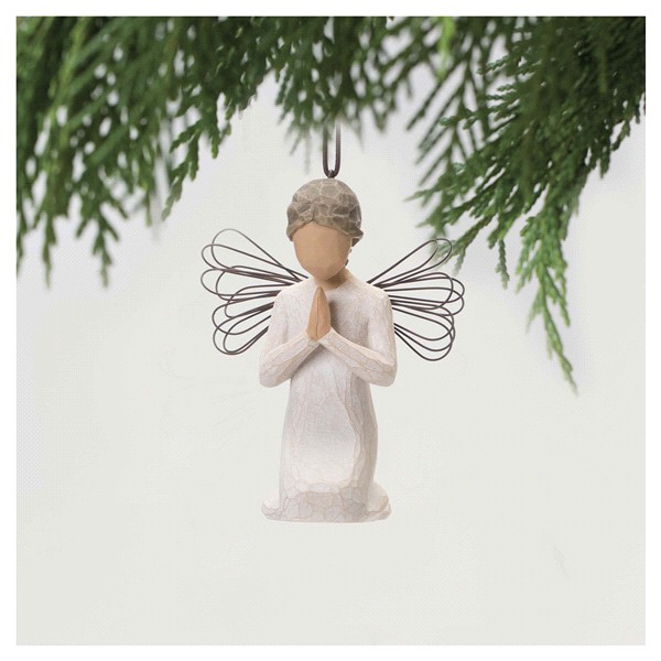 slide 5 of 5, Willow Tree Angel of Prayer Ornament, 1 ct