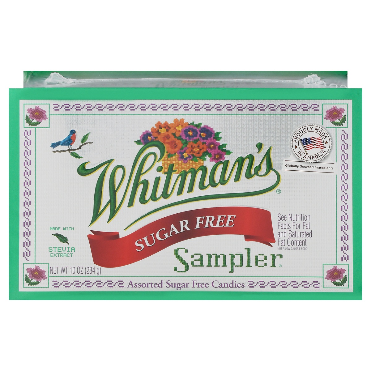 slide 1 of 1, WHITMAN'S SAMPLER Sugar Free Assorted Chocolate Gift Box, 10 oz. (˜ 20 pieces), 10 oz