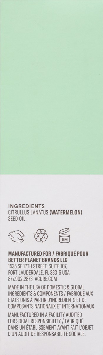 slide 3 of 13, ACURE Ultra Hydrating Watermelon Seed Oil Face Oil 1 fl oz, 1 fl oz