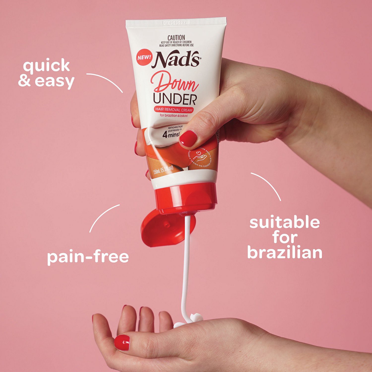 slide 5 of 5, Nad's NADS Nad's Down Under Hair Removal Cream, 5.1 Oz, 5.1 oz