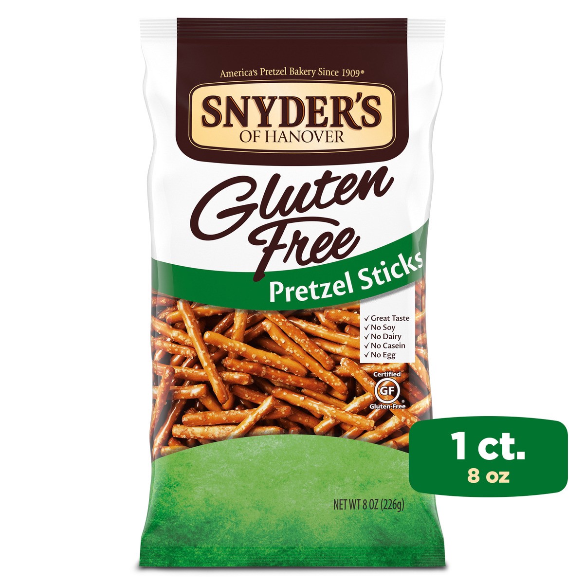 slide 1 of 5, Snyder's of Hanover Gluten Free Pretzel Sticks, 8.000 oz