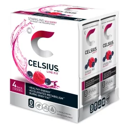 CELSIUS Live Fit Sparkling Wild Berry Dietary Supplement