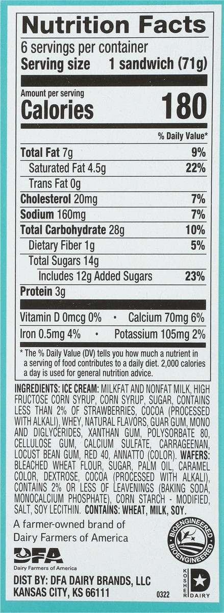 slide 3 of 9, Friendly's Friendwich Neapolitan Ice Cream Sandwiches Sandwiches - 6 ct, 6 ct