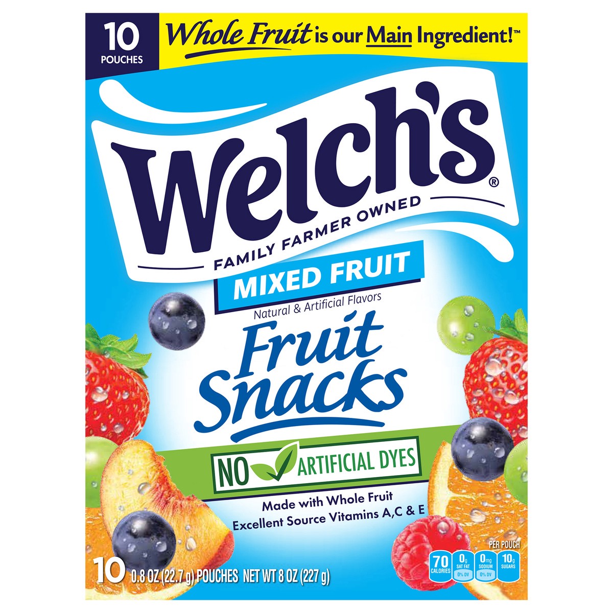 slide 1 of 7, Welch's Fruit Snacks, Mixed Fruit, 10 ct / 0.8 oz, 10 ct