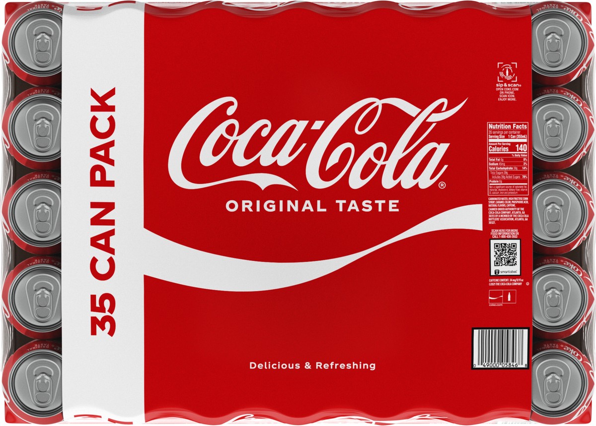 slide 2 of 11, Coca-Cola Soft Drink - 35 ct, 35 ct; 12 fl oz