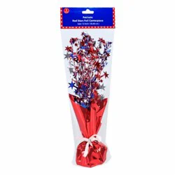 Holiday Home Patriotic 11in Star Centerpiece Red
