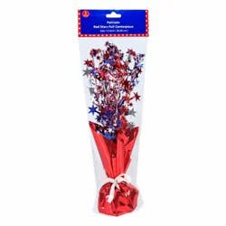 Holiday Home Patriotic 11in Star Centerpiece Red