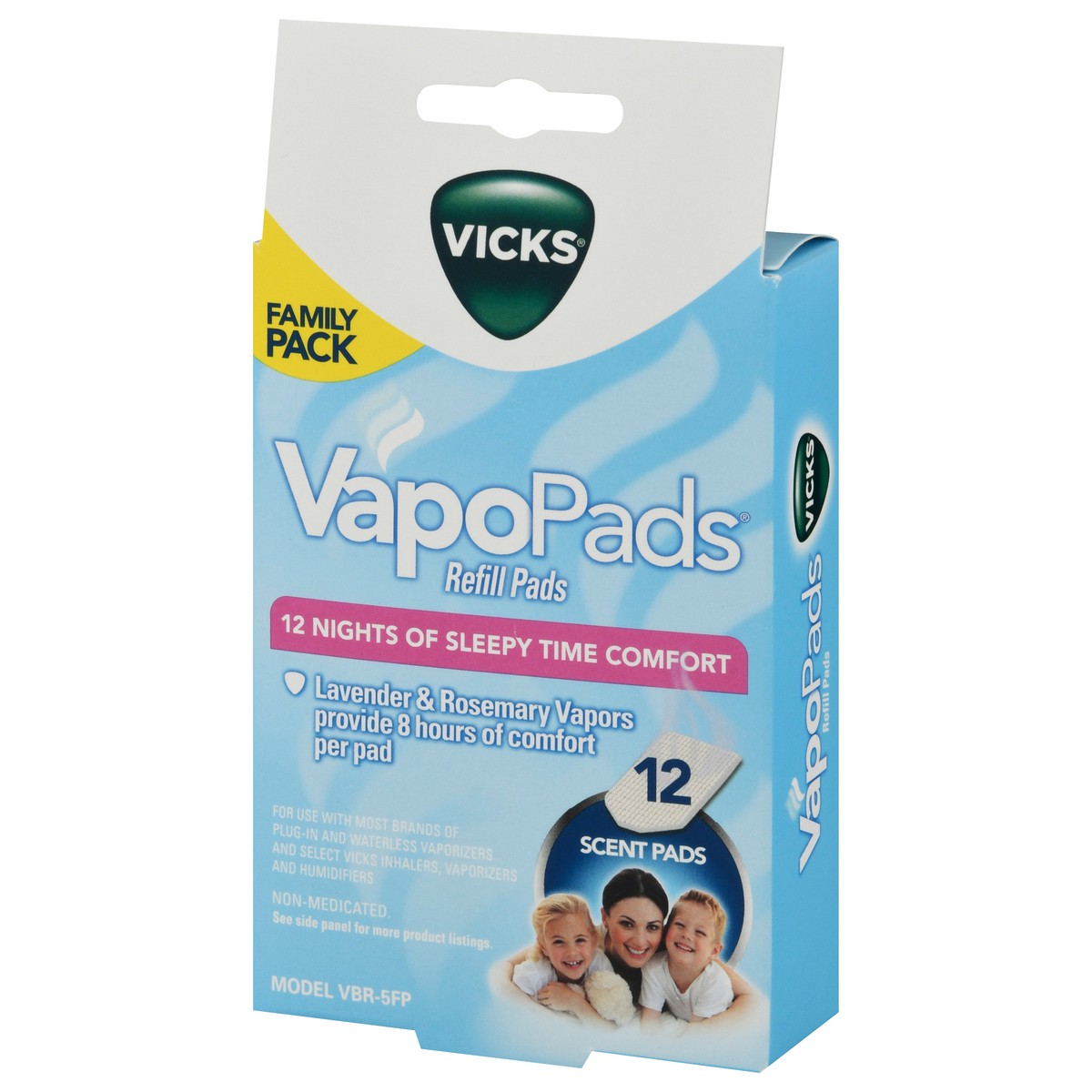 slide 6 of 9, Vicks VapoPads Refills Lavender & Rosemary Scent Pads Family Pack 12 ea, 12 ct