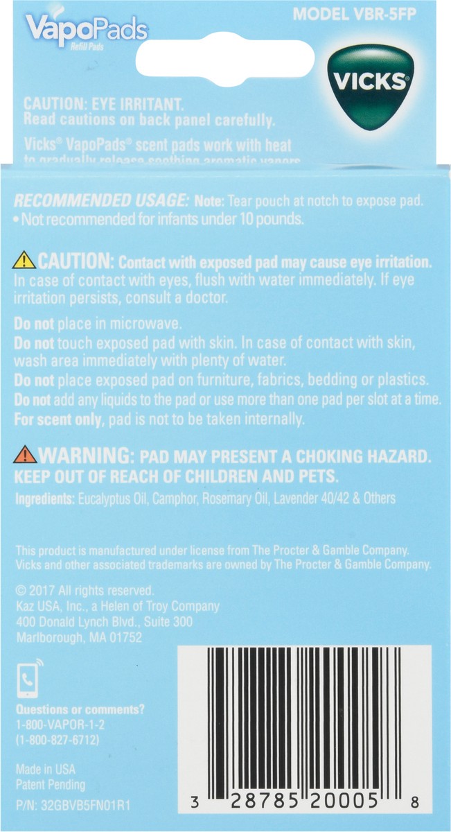 slide 4 of 9, Vicks VapoPads Refills Lavender & Rosemary Scent Pads Family Pack 12 ea, 12 ct