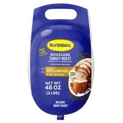 Butterball All Natural Frozen Turkey Breast Roast, Dark Meat, 3 lbs.