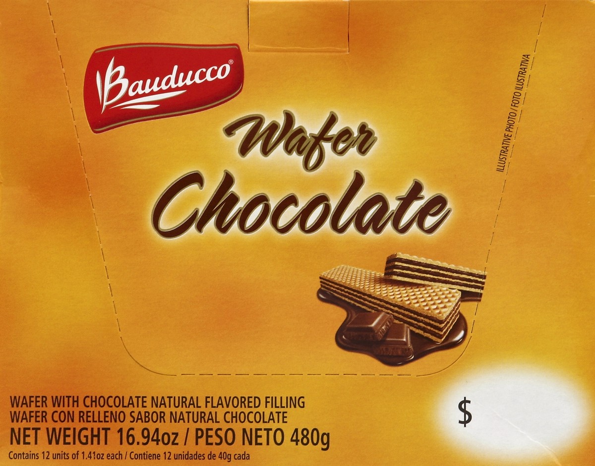 slide 2 of 4, Bauducco Bite Size Chocolate Wafers 12 - 1.41 oz Wrappers, 12 ct