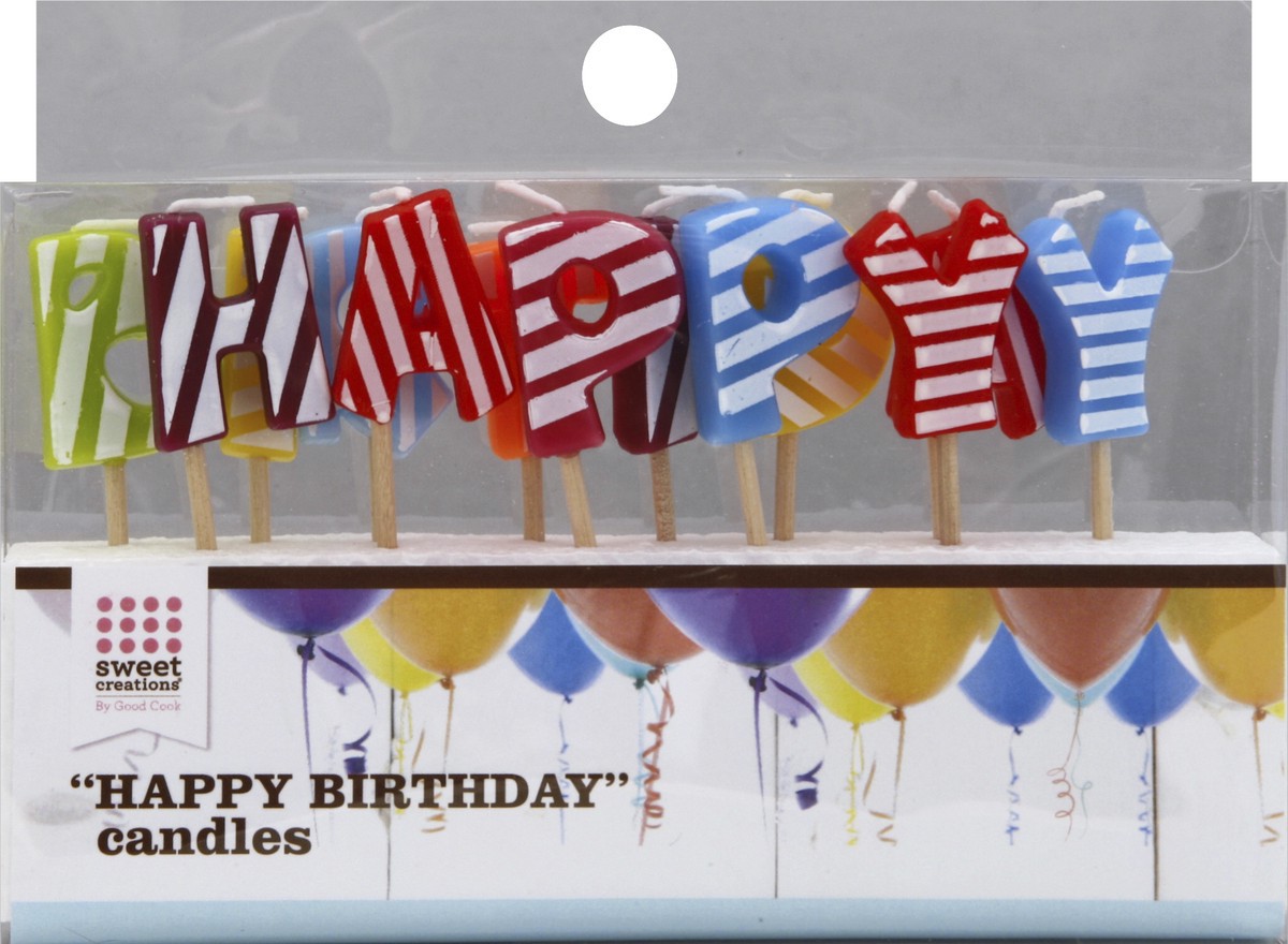 slide 3 of 4, Sweet Creations Happy Birthday Candle, 1 ct