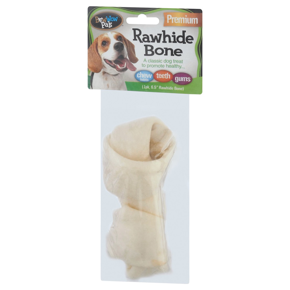 slide 8 of 9, BowWow Pals Premium 6.5 Inch Rawhide Bone 1 ea, 1 ct