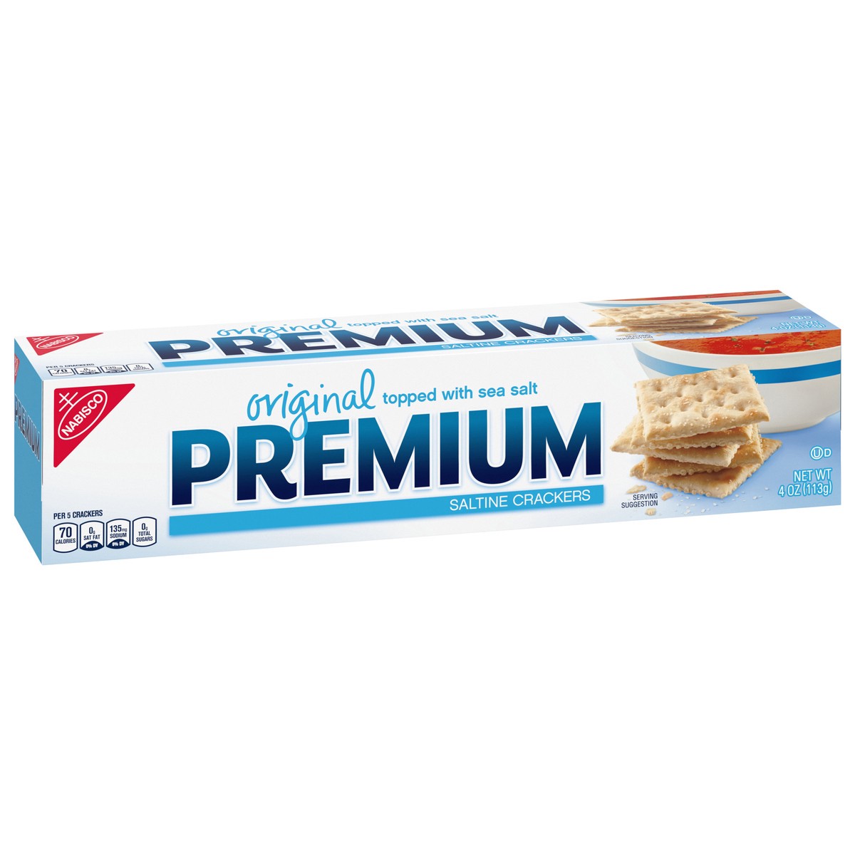 slide 2 of 9, Premium Original Saltine Crackers, 4 oz, 4 oz