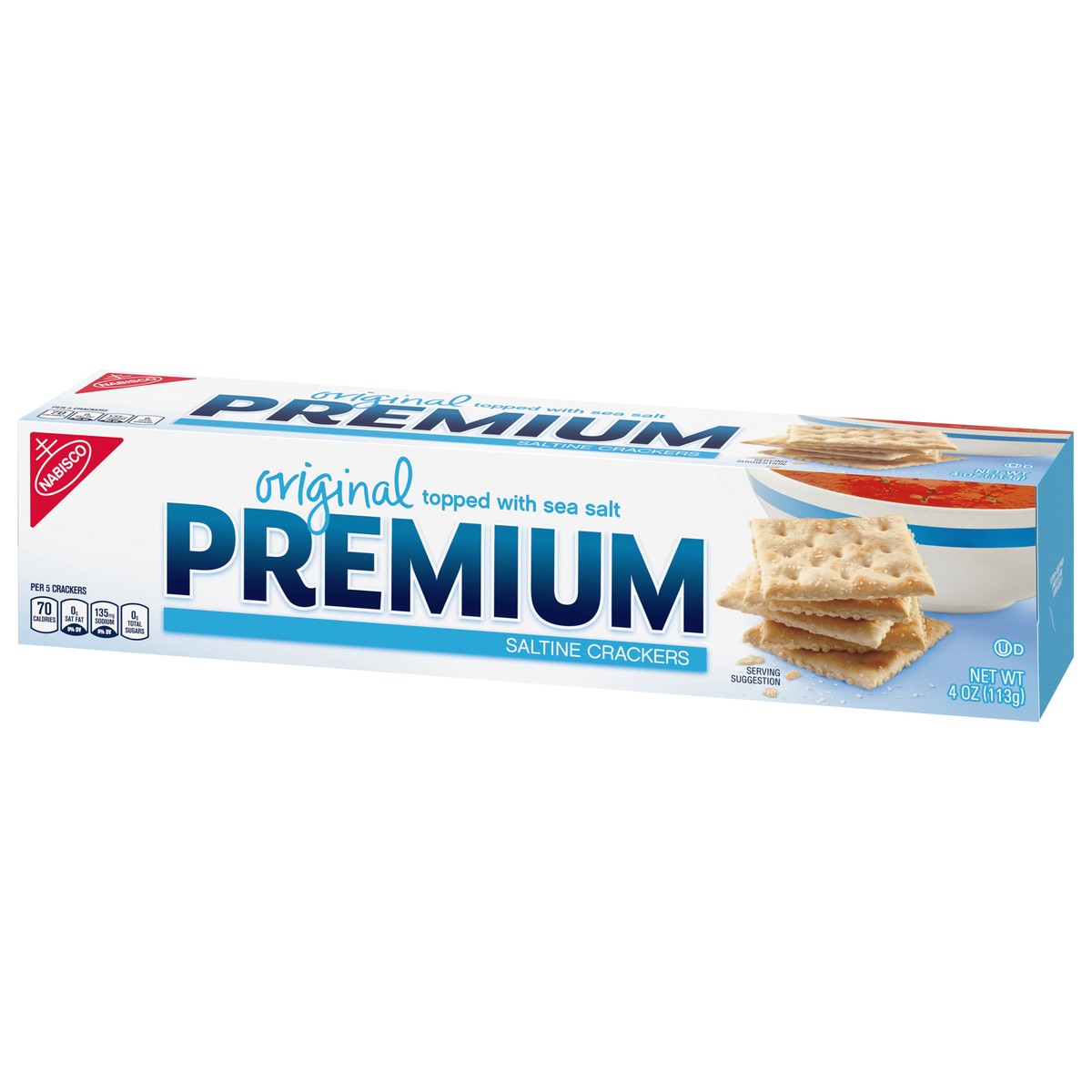 slide 3 of 9, Premium Original Saltine Crackers, 4 oz, 4 oz