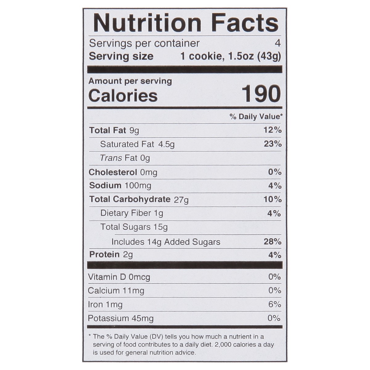 slide 8 of 13, Wholly Gluten Free Gluten Free Chocolate Chunk Cookies 4 ea, 4 ct