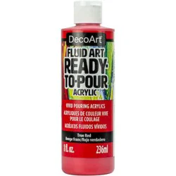 Deco Art FluidArt True Red - 8 oz