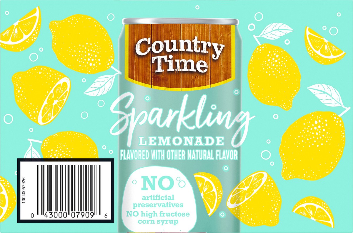 slide 5 of 10, Country Time Sparkling Lemonade 6-7.5 fl. oz. Cans, 45 fl oz
