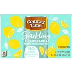 Country Time Sparkling Lemonade 6-7.5 fl. oz. Cans