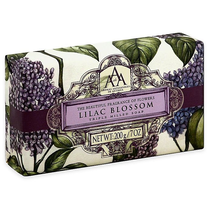 slide 1 of 1, AAA Aromatherapy Triple Milled Bar Soap - Lilac Blossom, 7 oz