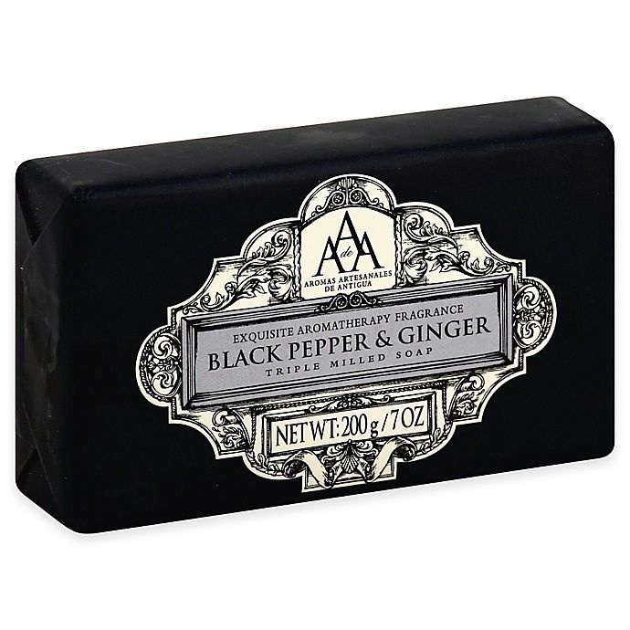 slide 1 of 1, AAA Aromatherapy Triple Milled Bar Soap - Black Pepper and Ginger, 7 oz