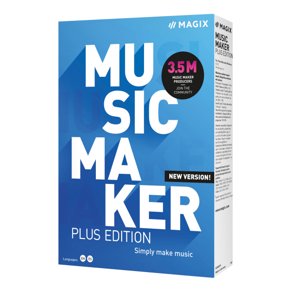 slide 3 of 3, MAGIX Music Maker Plus 2021, For Windows, Cd/Product Key, 1 ct