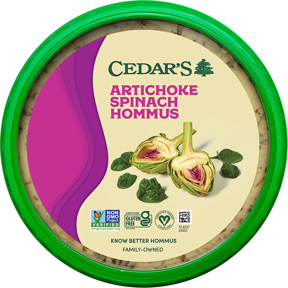 slide 3 of 4, Cedar's Foods Artichoke Kalamata Hommus, 16 oz