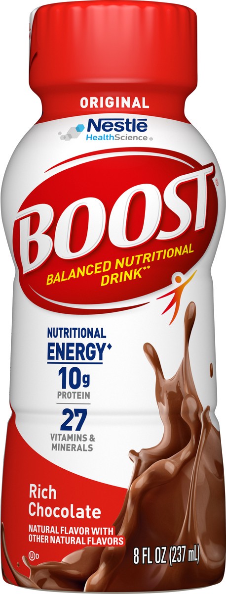 slide 2 of 3, Boost Original Rich Chocolate Balanced Nutritional Drink - 8 fl oz, 8 fl oz