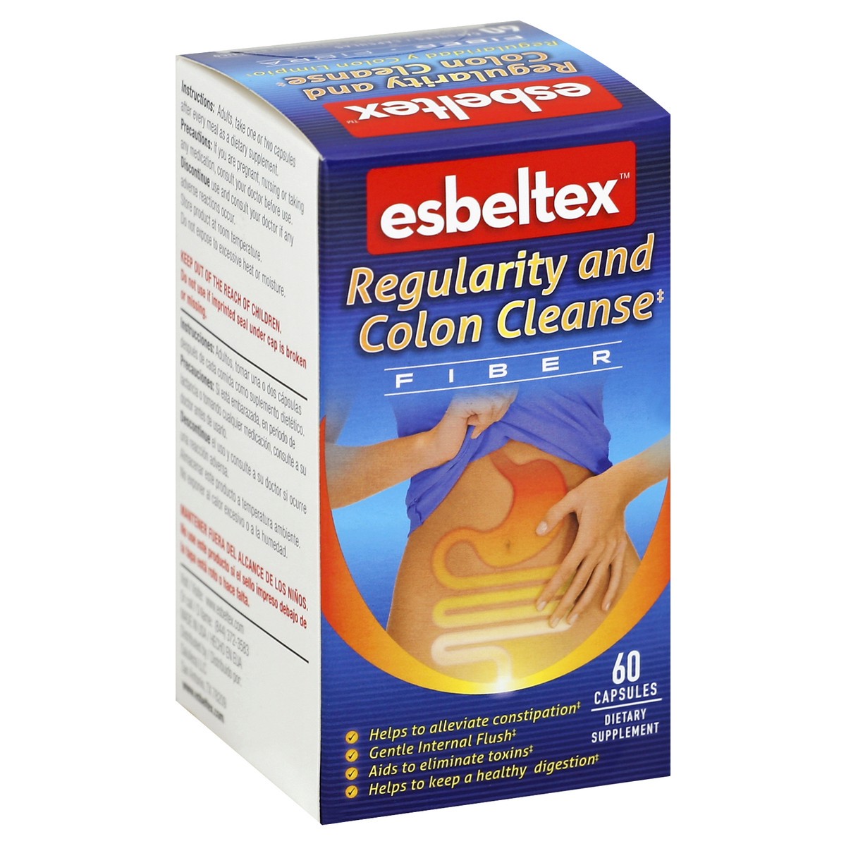 slide 2 of 5, Esbeltex Colon Cleanser Fiber Caplets, 60 ct