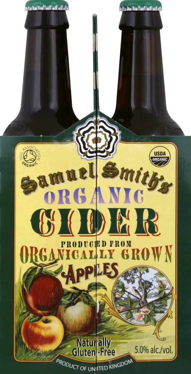 slide 4 of 4, Samuel Smith's Organic Hard Cider - 4pk/12 fl oz Bottles, 4 ct; 12 fl oz