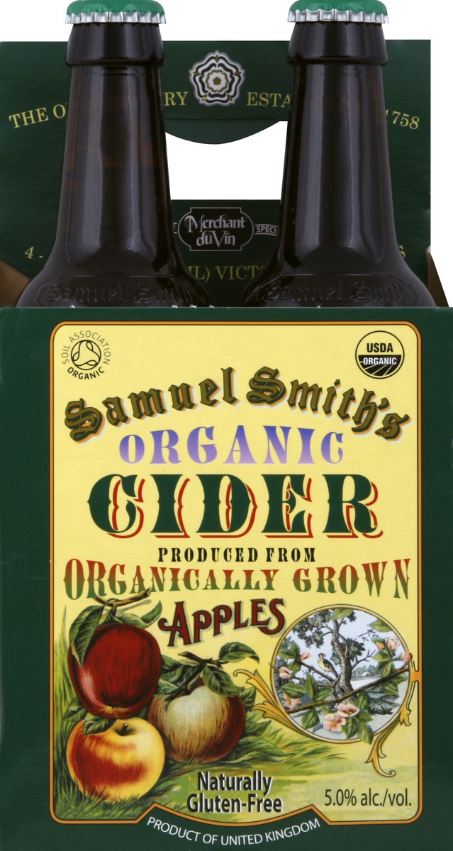 slide 3 of 4, Samuel Smith's Organic Hard Cider - 4pk/12 fl oz Bottles, 4 ct; 12 fl oz