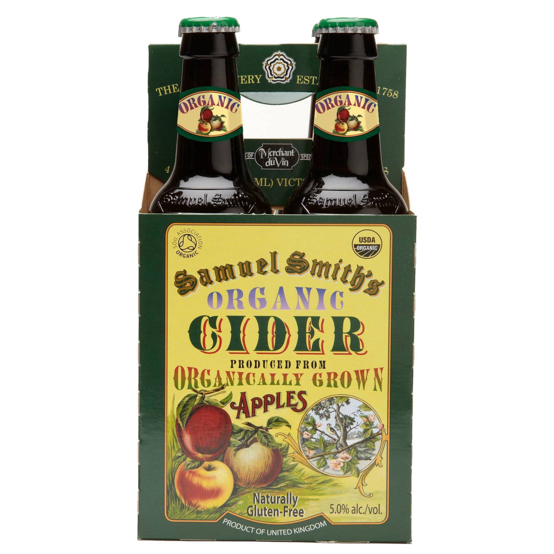 slide 1 of 4, Samuel Smith's Organic Hard Cider - 4pk/12 fl oz Bottles, 4 ct; 12 fl oz