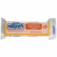 slide 1 of 1, Miller's Semi-Sharp Cheddar Cheese, 8 oz