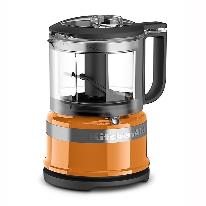 slide 1 of 3, KitchenAid 3.5-Cup Mini Food Chopper - Tangerine, 1 ct