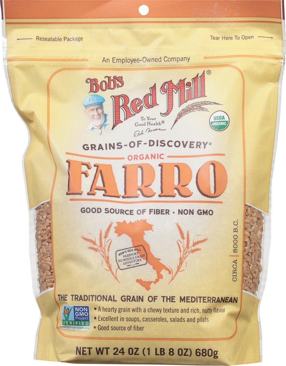 slide 6 of 9, Bob's Red Mill Grains-of-Discovery Organic Farro 24 oz, 24 oz