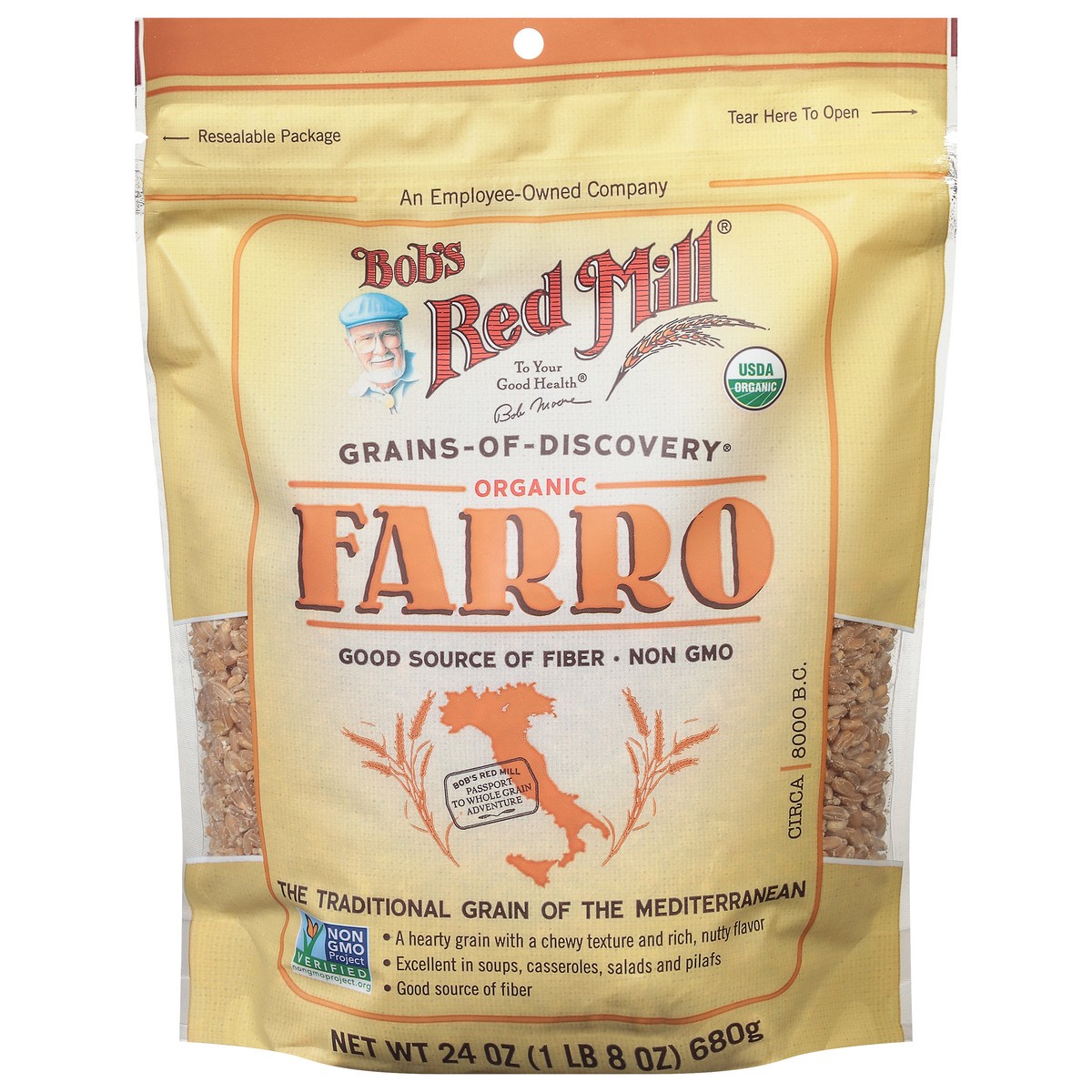 slide 1 of 9, Bob's Red Mill Grains-of-Discovery Organic Farro 24 oz, 24 oz