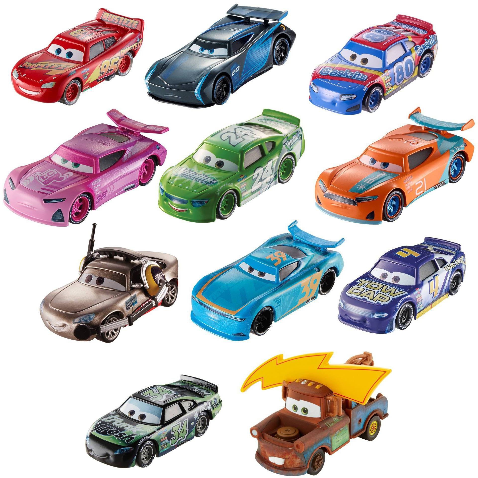 Disney Pixar Cars Piston Cup Race Die-Cast 11pk - Individual (Cars May ...