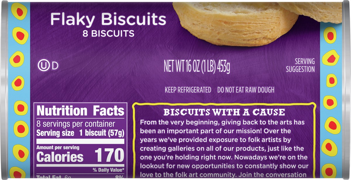 slide 7 of 13, Immaculate Baking Organic Flaky Biscuits, Refrigerated Dough, 8 Biscuits, 16 oz., 8 ct